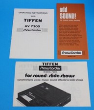 Vintage Lot Camera Brochures Tiffen Show/Corder
