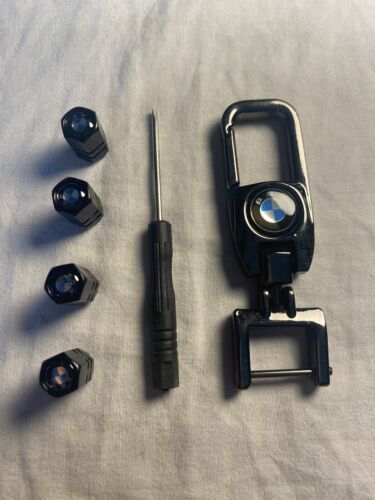 BMW Keychain And Valve Caps w/ Tool -FREE SHIPPING-