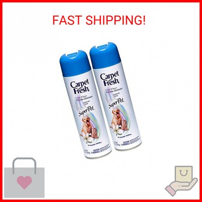 Carpet Fresh No Vacuum Foam Carpet Refresher, Super Pet 10.50 oz (Pack of 2)