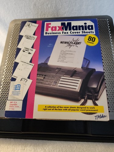 Fax Mania Business Fax Cover Sheets IBM PC & Compatibles Windows Version