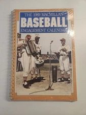 VINTAGE BOOK THE 1989 MACMILLAN BASEBALL ENGAGEMENT CALENDAR SPORTS STILL SEALED