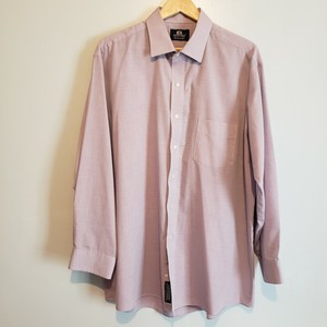 Mens Stafford Wrinkle Free Oxford L/S Button Down Dress Shirt Size 17.5 34/35 | eBay