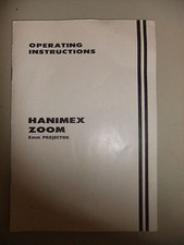 Instructions cine projector HANIMEX ZOOM 8mm - CD/Email