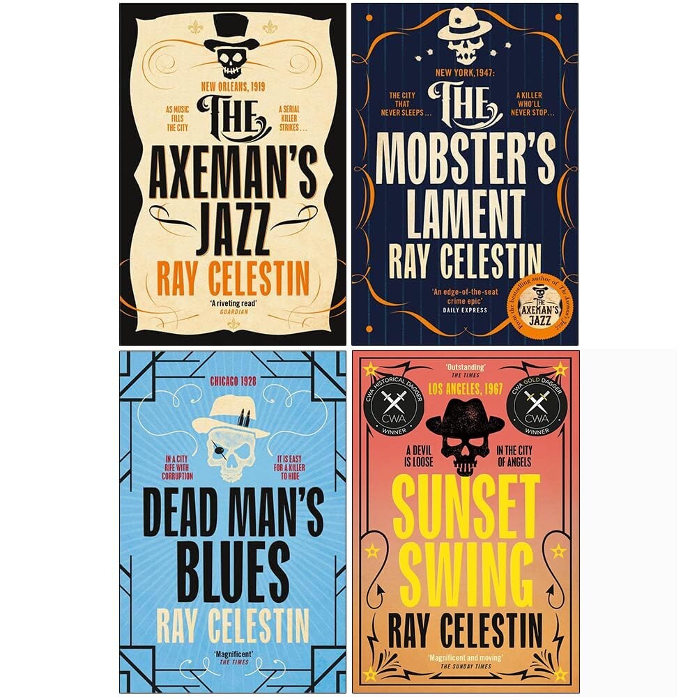 City Blues Quartet Series 4 Books Collection Set By Ray Celestin NEW