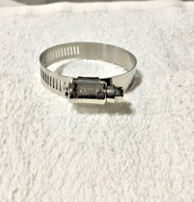 #28 Hose Clamp  ALL ss Clamp & Worm Gear (1 5/16" - 2 1/4") SHOW POLISH  (2pcs)