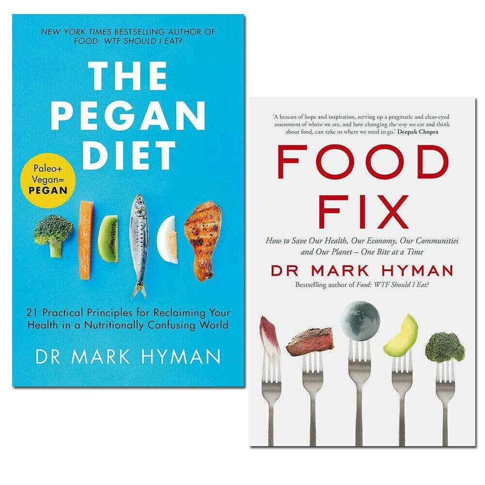 The Pegan Diet,  Food Fix , Dr Mark Hyman 2 Books Collection Set