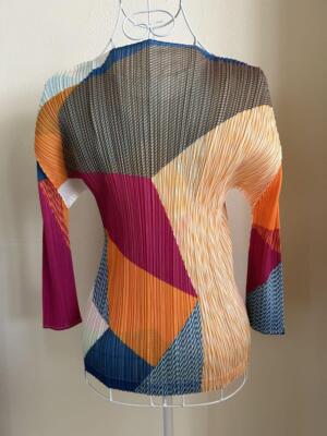 PLEATS PLEASE ISSEY MIYAKE Blouse Tops multicolor 3 New | eBay