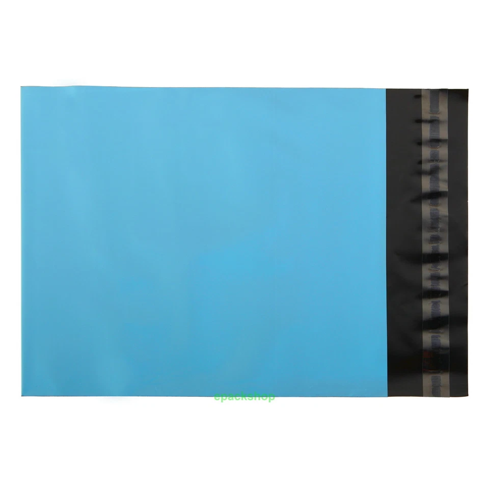 Blue Non-Padded Envelope Bag Poly Mailer (Width 4.3" - 12.5") x (Length 7"- 15") - Image 2 of 2