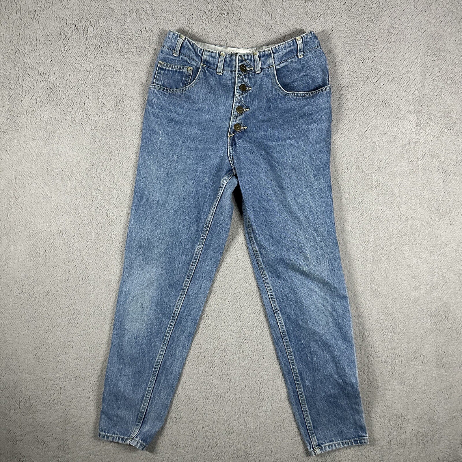 Vtg GUESS Jeans Sz 29 80s 90s Button Fly High Rise Mom Jean Georges Marciano