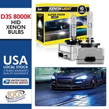 Hid Xenon D3s Two Bulbs Head Light 8000k Icy Blue Bi-xenon Replacement High Low Hid Xenon D3s Two Bulbs Head Light 8000k Icy Blue Bi-xenon Replacement High Low