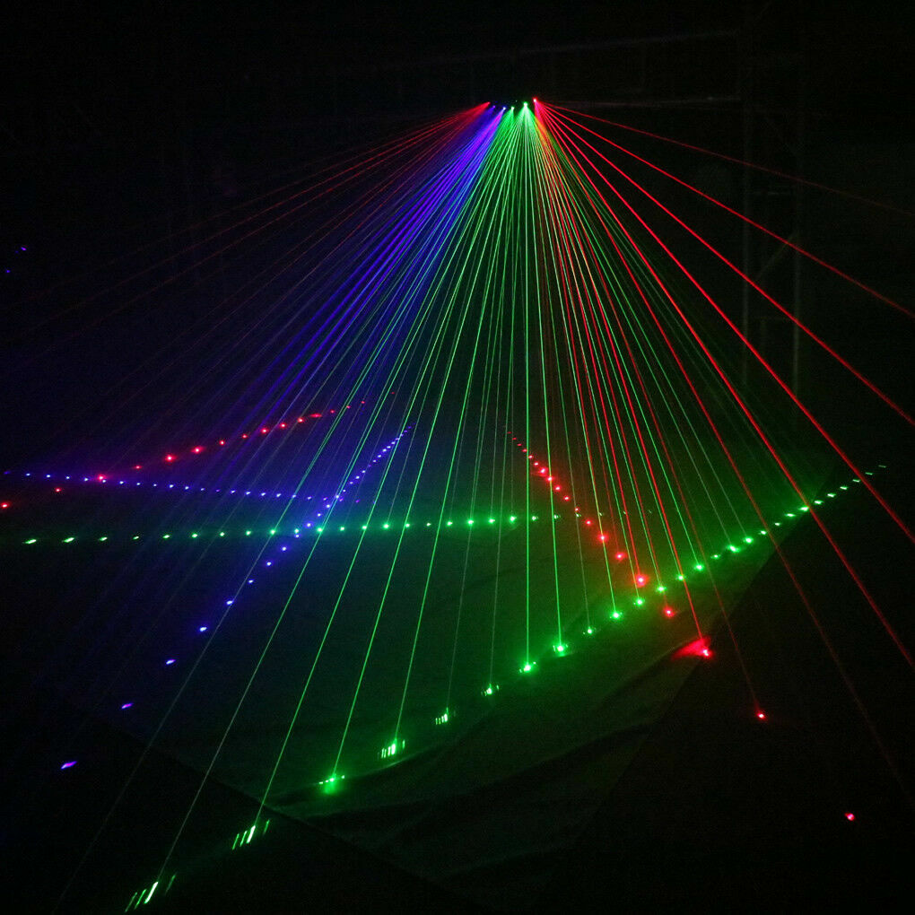 6 Heads RGB Color Beam Optical Network DMX Laser Light house Party DJ