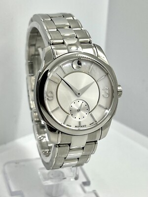 Movado LX Women's White Mother of Pearl Silver St Steel 32mm Watch