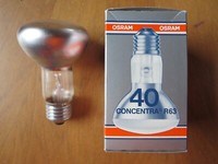 Osram Concentra R63 40W Reflektor Spot E27 Reflektorlampe Made In Germany 35°