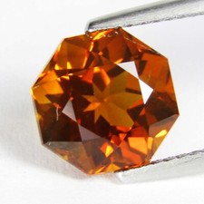 5.30Cts 100 Natural Fantastic Citrine10.5mm Hexagon Cut Loose Gem