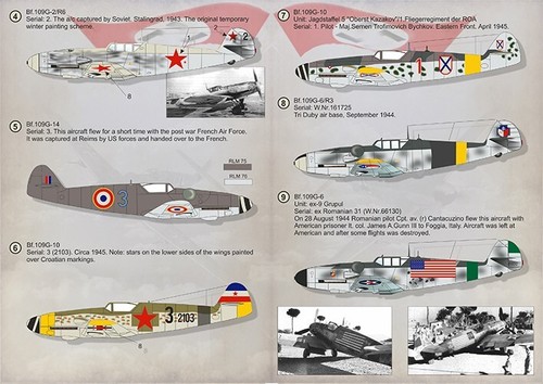 Print Scale 72-310 Decal for airplane 1:72 Messerschmitt Bf 109 G trophy version - Picture 6 of 24