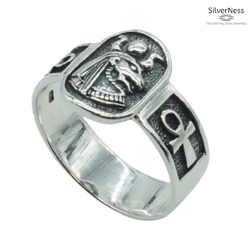 Osirus Rings SilverNess Men's Jewellery Osiris Egyptian Ring Sterling Silver 925 ...