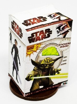 Puppenstube Osterei Box leer Miniatur Maßstab 1:12 Süßigkeiten Star Wars Tumdee