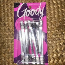NEW Goody Section & Secure Clips Style Hair Styling Accessory 12 Count, Vintage
