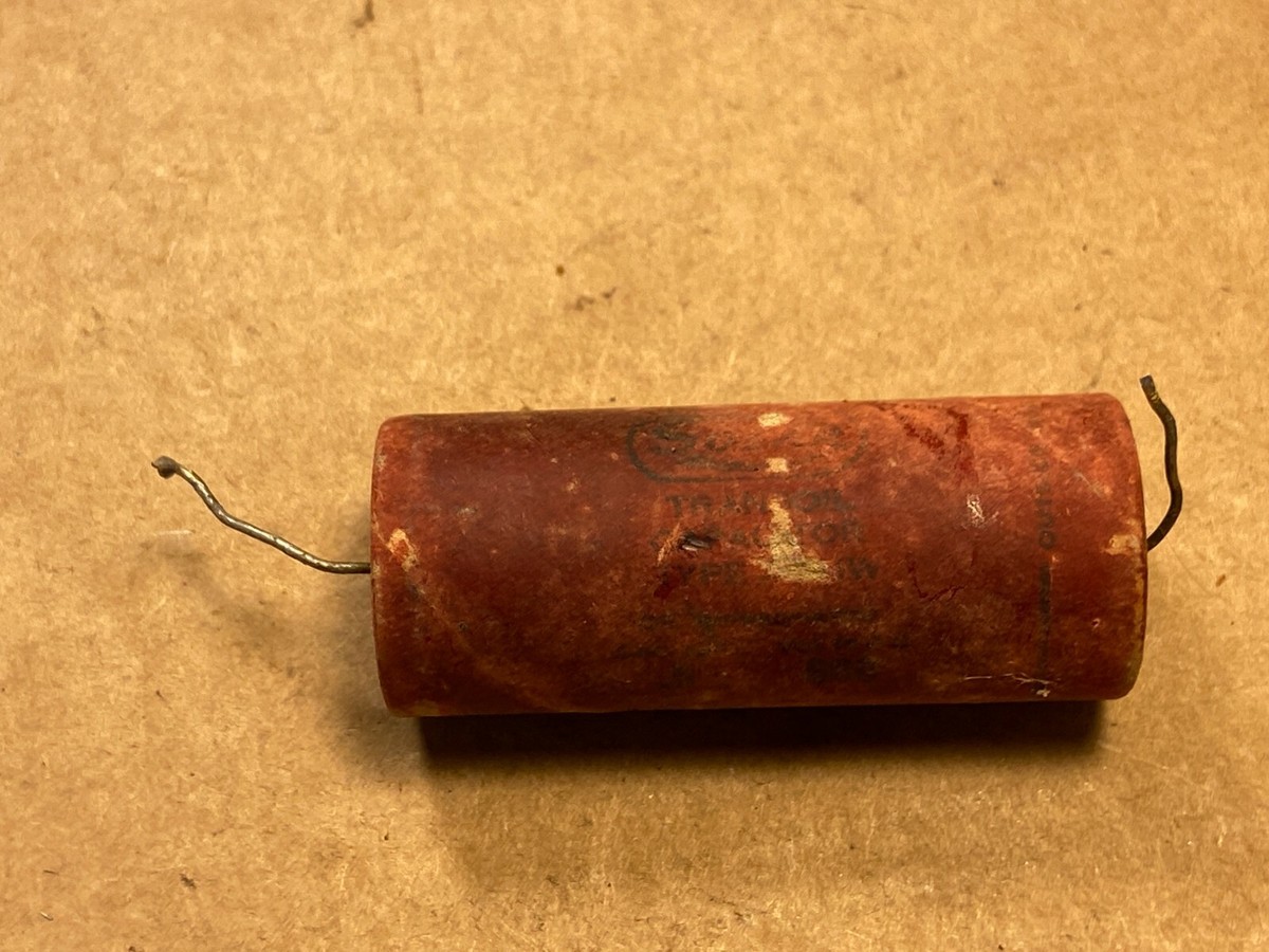 Vintage Solar Transoil .5 uf 600v Oil Capacitor PIO Oil Cap