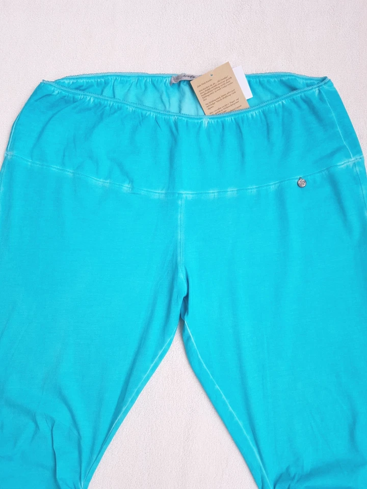 7/8 Leggings TREDY Gr. 52 54 Blue fluro Turquoise Türkis Leggins Spitze NEU NEW - Bild 4 von 4