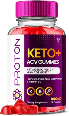 Proton Keto ACV gummies, Proton Gummies Weight Loss (60 Gummies)