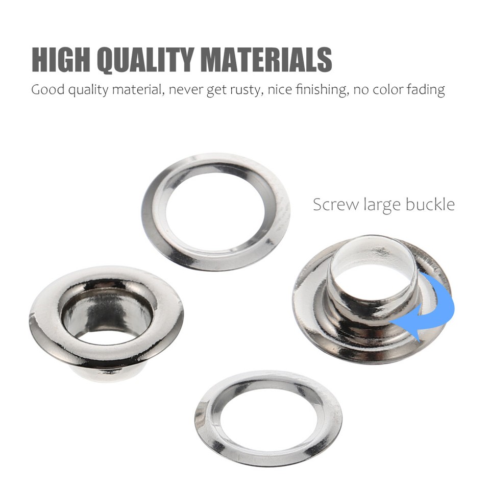 100PCS Curtain Grommets Curtain Eyelet Ring Low Noise Brass Roman Ring