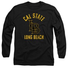 California State, Long Beach Adult Long Sleeve T-Shirt Dirtbags Black, S-3XL