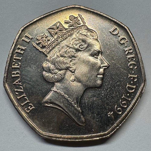 1994 UK 50 Pence D-Day Anniversary - Coin #C-013 - Picture 2 of 2