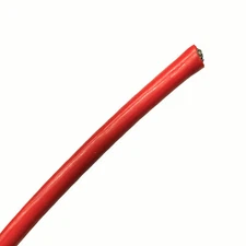 Red Vinyl Coated Galvanized Steel Utility Cable 1/8 - 3/16, 7x19, 1 - 70 ft Coil