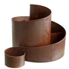 Spirale per erbe in ferro - ruggine naturale - erbe aiuola piante scala fiori lumaca