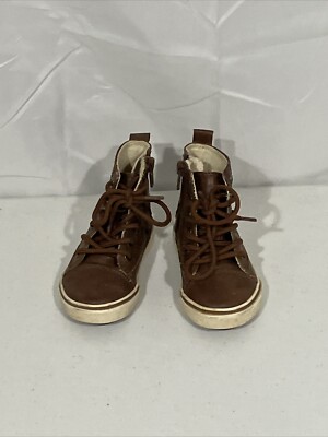 KOALA KIDS Toddler Boy s High Top Shoe Size 5 Laces And Side Zippers