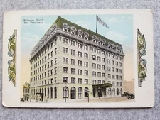 Bellevue Hotel San Francico CA Vtg Postcard c1910