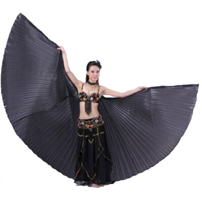 Women Egyptian Professional Ali Belly Dance Isis Wings+Bag+Sticks