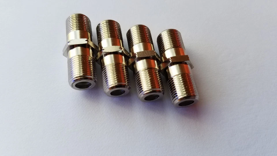 20 F81 Coax 3GHz Cable Barrel ~ JOIN 2 RG6 Wires ~ Female Splice Connector CATV - Image 4 of 4