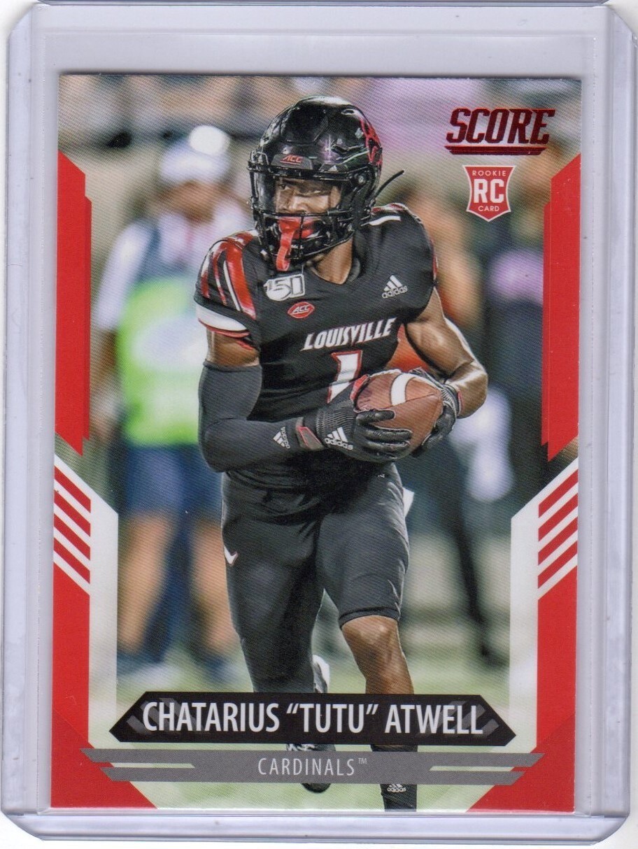 2021 Score Rookies Tutu Atwell Chatarius RC #336 Red Rookie Louisville