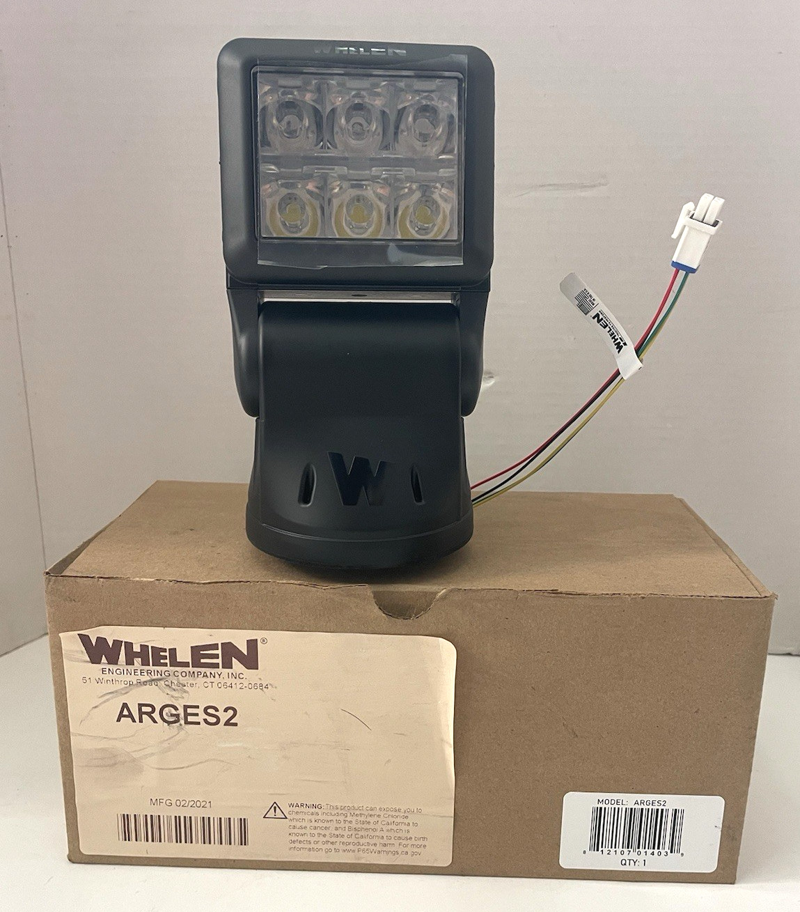 Whelen Remote Spot Light ARGES2 New Light Open Box