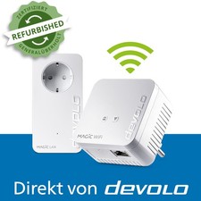devolo Magic 1 WiFi mini Powerline 1200 Mbps Mesh WLAN Verstärker 2x Adapter