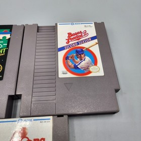 NES Game Lot: Hoops, 10-Yard Fight + Bases Loaded 2 Second Season (Nintendo)