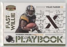 2008 Donruss Gridiron Gear Playbook X's Jersey 165/250 Willie Parker #PL-10 9l4
