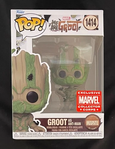 Funko Pop! We Are Groot as Ant-Man #1414 Marvel Collector Corps Exclusive New