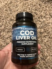 Newgate Labs Cod Liver Oil 90 Softgels 1000 mg Exp 04/2/26