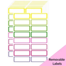  Removable Labels, Removable Colored Labels Stickers,1x3 Inch 1*3 inch Colors
