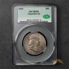 1954 Franklin Silver Half Dollar 50c - CACG MS65 - Philadelphia