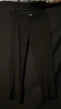 Calvin Klein Black Dress Pants for Women, Flat Front, Straight Leg, Regular Size