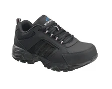 Nautilus Women's Oxford Composite Safety Toe Sneaker Shoe Footwear Black N2150
