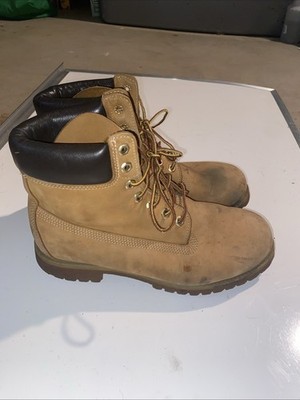 Timberland 10061024 Premium 6'' Waterproof Boots - Wheat Nubuck, Size 9.5 Women s