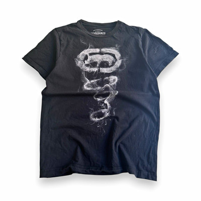 Ecko Unltd. Smoke T-Shirt Herren M Schwarz Vintage HipHop 90s slim fit Y2K 00s