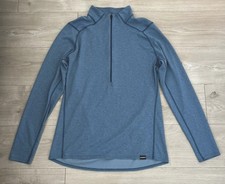 Patagonia Men’s XL Blue Capilene Performance Half Zip Pullover Long Sleeve Shirt