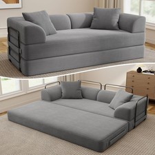 Cloud Boneless Couch Futon Sofa Bed, 5-in-1 Convertible Sofa Bed Pull Out Couch