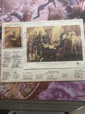 1976 US Bicentennial Declaration of Independence First Day Cover Stamp Sheet